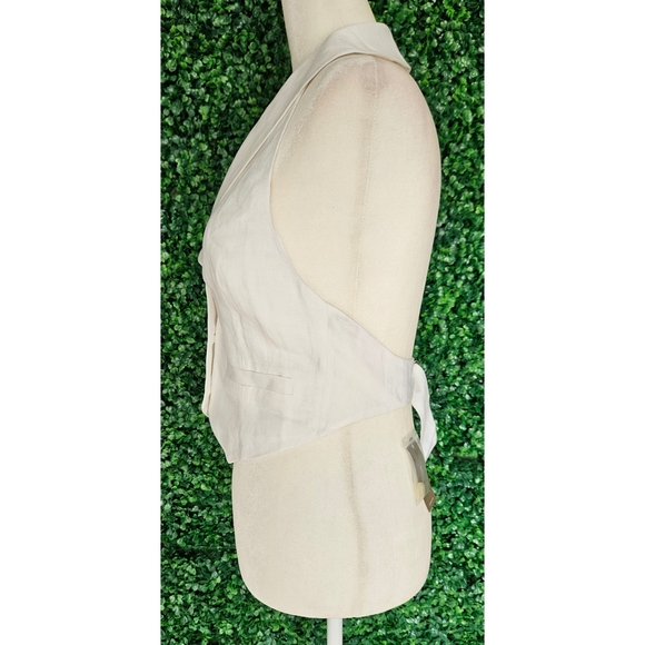 J.Crew Open-back vest in linen-cupro blend - Picture 10 of 16